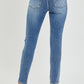 Risen Full Size High Rise Knee Distressed Skinny Jeans