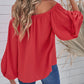 Off-Shoulder Balloon Sleeve Top