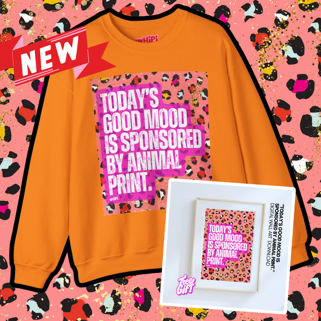 Kayla Kollection Graphic Sweatshirt—Today's Good Mood.