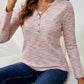 V-Neck Long Sleeve T-Shirt