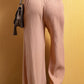 Smocked Waist Texture Wide Leg Pants