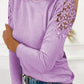 Full Size Cutout Round Neck Long Sleeve T-Shirt