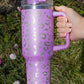 White Leopard Spotted 304 Stainless Double Insulated Cup 40oz