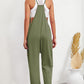 Pocketed Adjustable Spaghetti Strap Straight Leg Jumpsuit