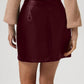 Buttoned High Rise Mini Skirt