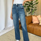 RFM Full Size High Rise Tummy Control Wide Leg Jeans