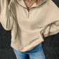 Half Zip Long Sleeve Sweatshirt