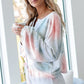 Sky Blue Tie Dye Knit Lounge Set