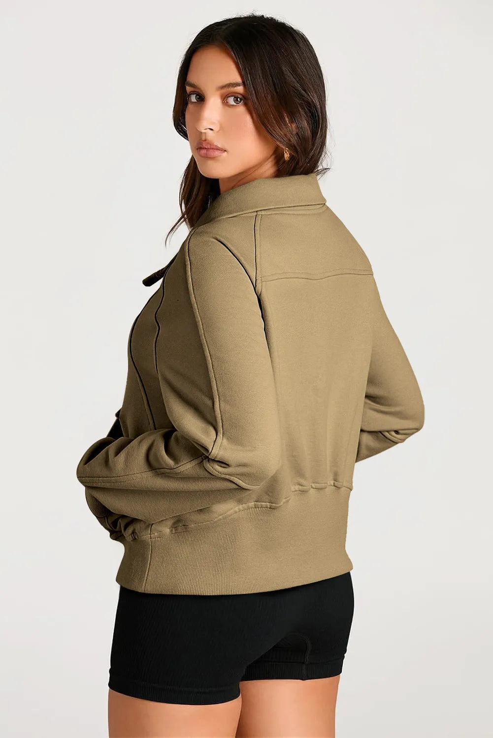 Half Zip Long Sleeve Sweatshirt