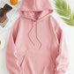 Drawstring Dropped Shoulder Hoodie