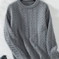 Cable-Knit Long Sleeve Sweater