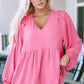 V-Neck Babydoll Top