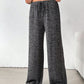 Tied Striped Wide Leg Pants