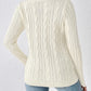 Cable-Knit Round Neck Sweater