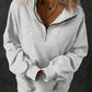 Half Zip Long Sleeve Sweatshirt