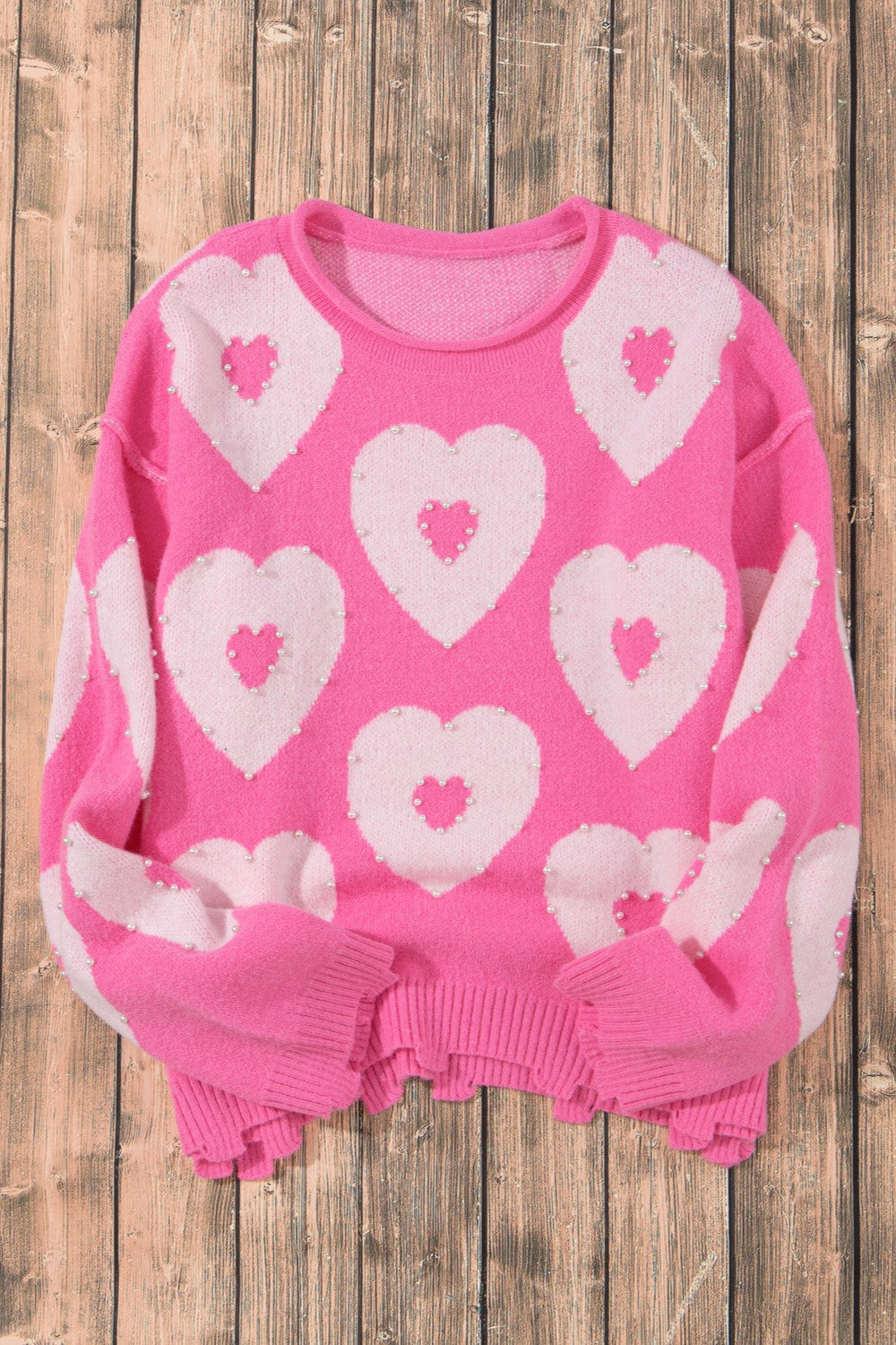 Pearl Hearts Sweater