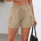 Drawstring Elastic Waist Shorts with Pockets