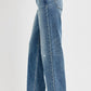 RISEN Full Size Distressed Wide Leg Jeans Plus Size