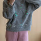 Sequin Round Neck Long Sleeve Sweater