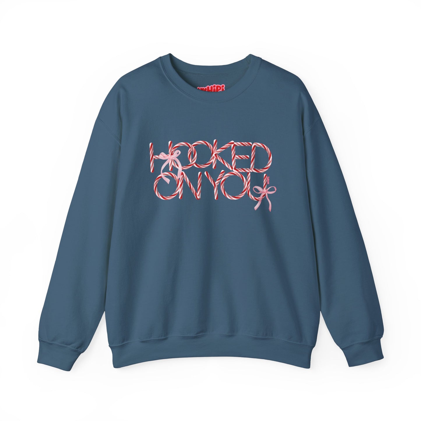 Hooked On You Crewneck Sweatshirt—Candy Canes & Bows Edition