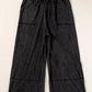 Plus Size Drawstring Wide Leg Pants