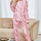 Tie-Dye Long Sleeve Top and Drawstring Joggers Lounge Set