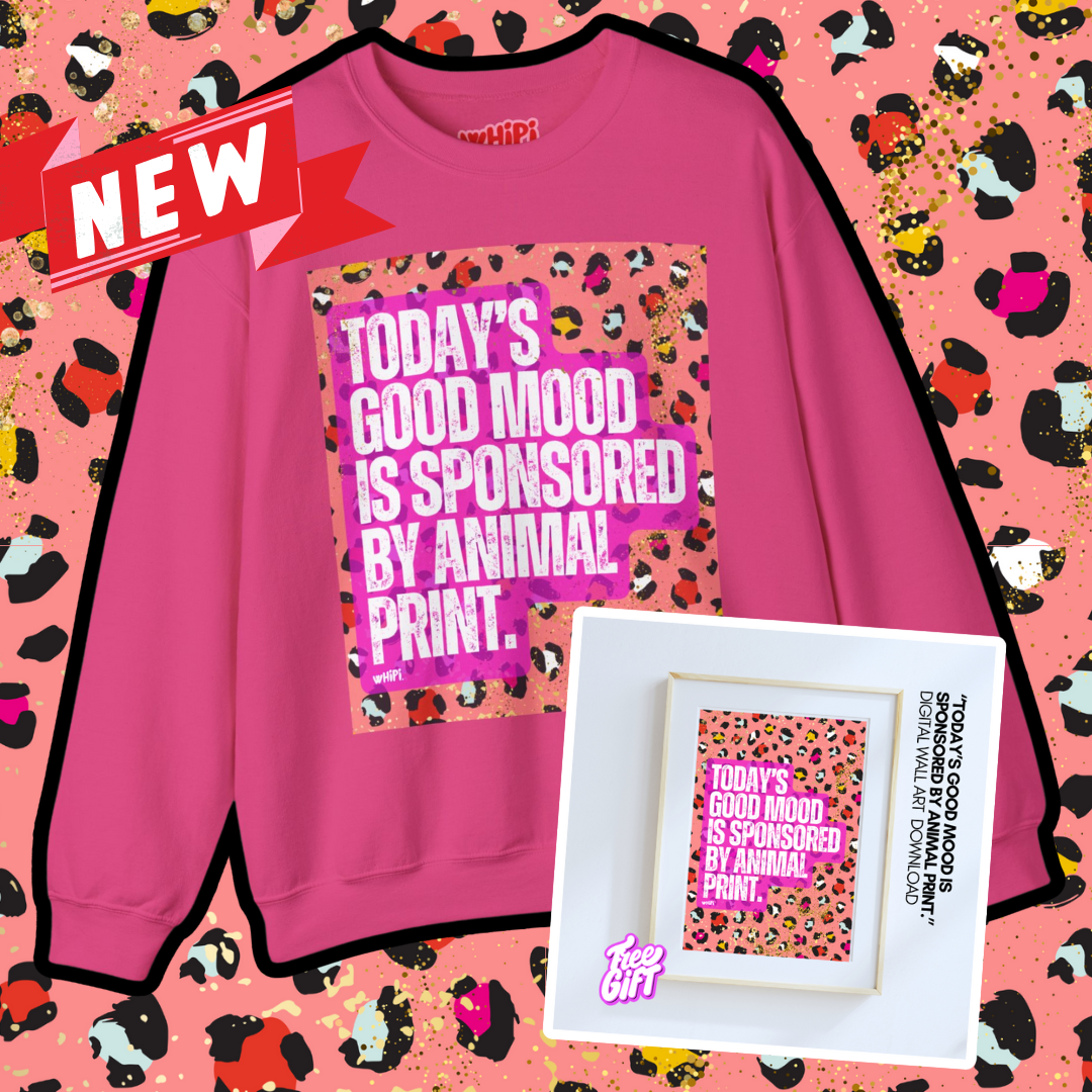 Kayla Kollection Graphic Sweatshirt—Today's Good Mood.