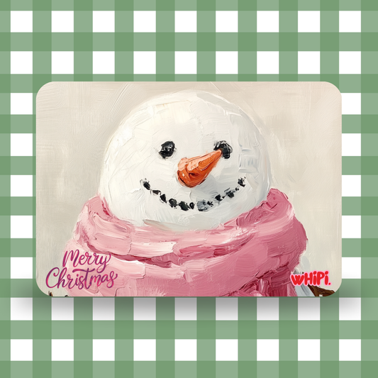 wHiPi. Gift Card—Merry Christmas Snowman