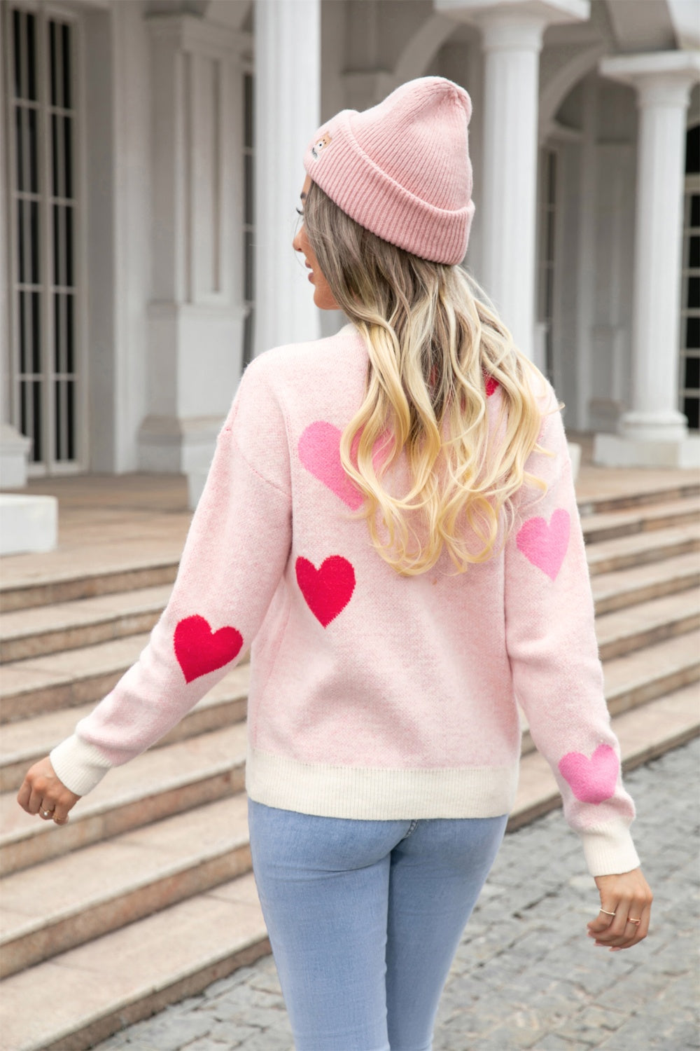 Pink Heart Sweater—All Heart—Valentine's Day Collection