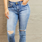 BAYEAS Mid Rise Distressed Skinny Jeans