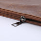 Brown Vintage Leather Oversized Clutch Bag