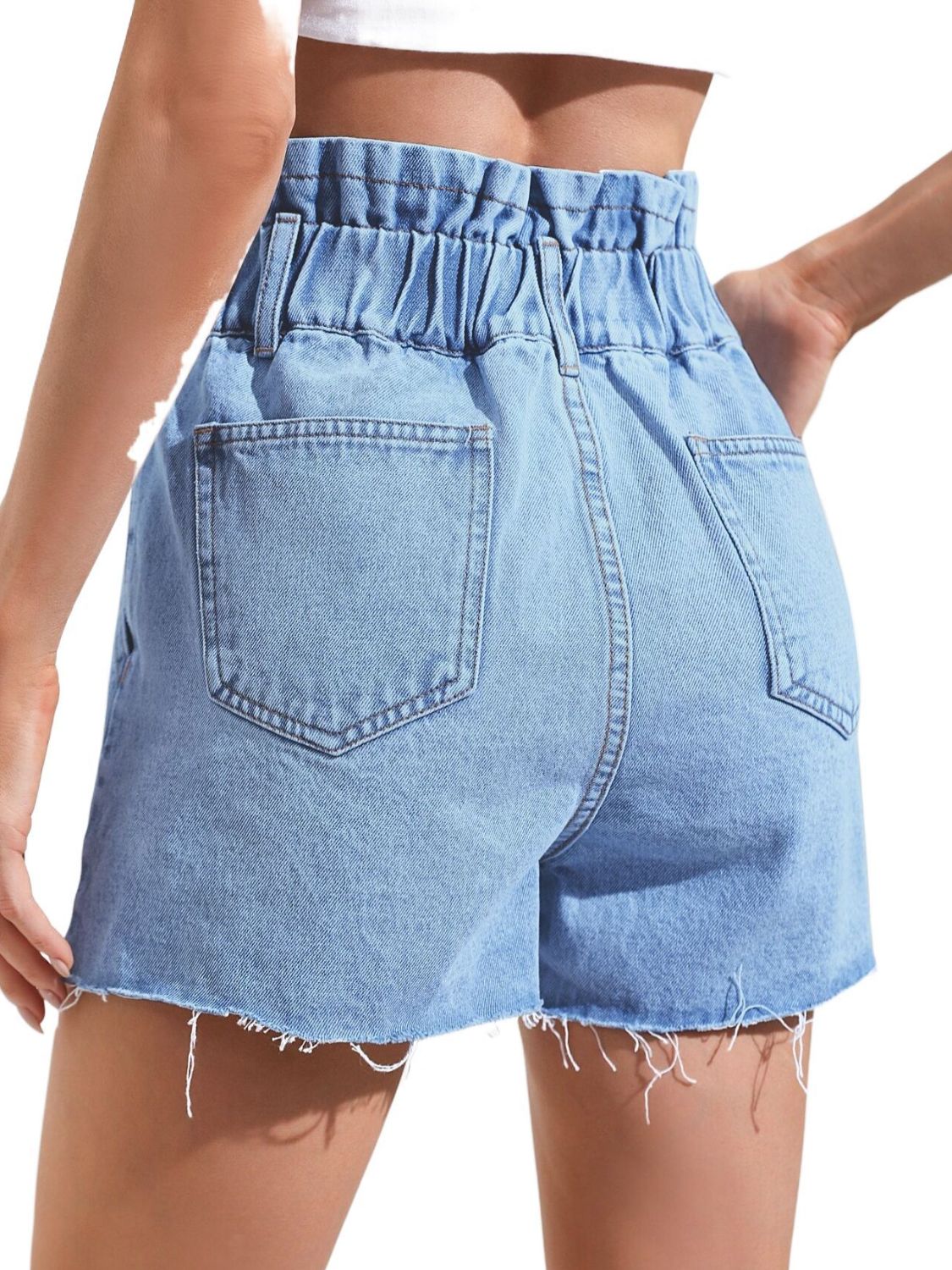 Denim Shorts with Pockets