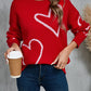 Red & White Heart Sweater—All Heart—Valentine's Day Collection