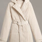 Puffer Long Sleeve Winter Coat with Belt