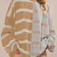 Striped Round Neck Long Sleeve Sweater