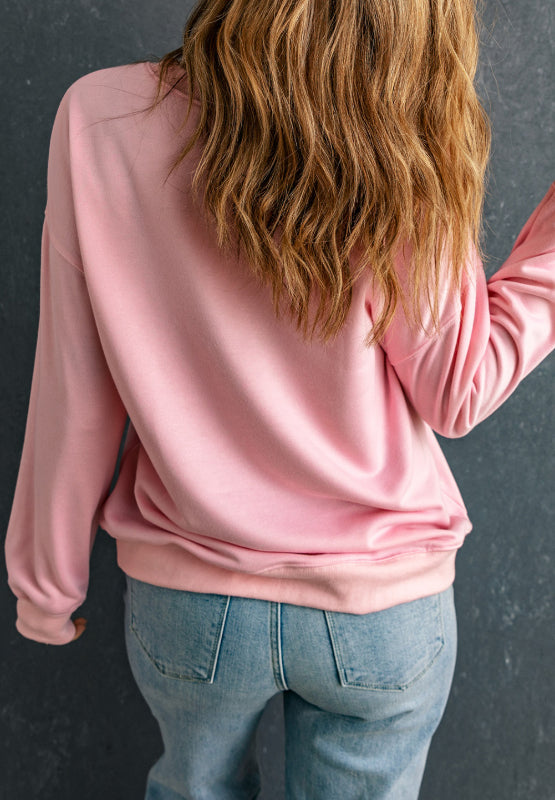 Pink XOXO Sweatshirt —All Heart—Valentine's Day Collection