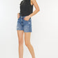 Kancan Distressed High Waist Denim Shorts