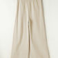 Drawstring Wide Leg Pants