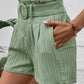 Perfee Belted Shorts with Pockets