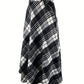 Plaid Midi Skirt with Pocketed