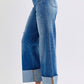 Judy Blue Full Size Distressed High Waist Wide Leg Jeans