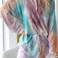 Sky Blue Tie Dye Knit Lounge Set