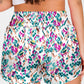 Printed High Waist Shorts