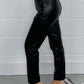 Full Size High Waist Straight Pants Plus Size