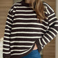 Striped Round Neck Long Sleeve Sweater