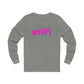 Pink wHiPi. (Back) Long Sleeve Tee