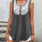 Ivy Lane Lace Contrast Scoop Neck Tank