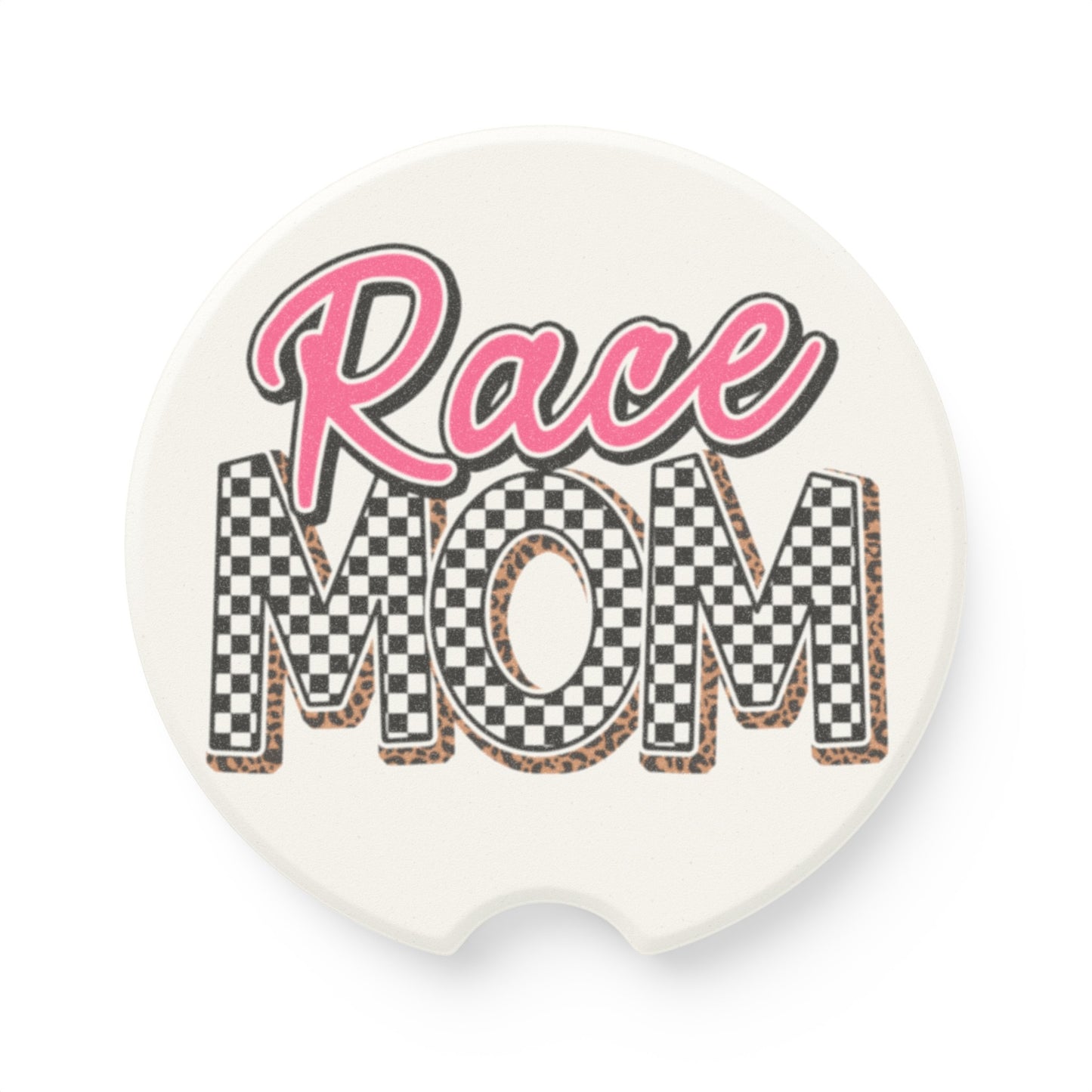 Race Mom Soapstone Car Coaster