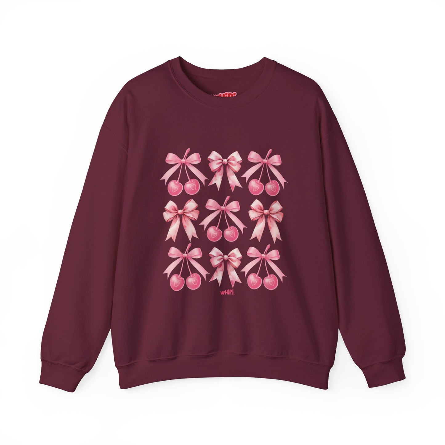 Sweet Cherry Bows Crewneck Sweatshirt (S‑5XL)