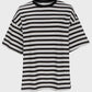 Striped Round Neck Half Sleeve T-Shirt